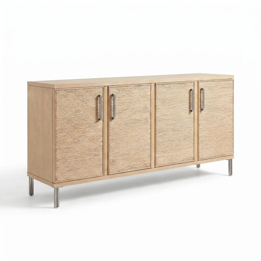 Macrame - Four Door Cabinet - Natural