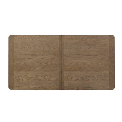 Farmhouse Reimagined - Trestle Table - Antique White / Chestnut Tops