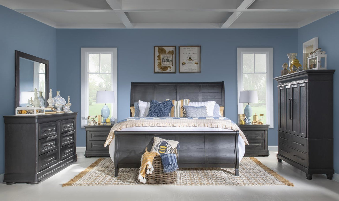 Vintage Market - Complete Sleigh Bed