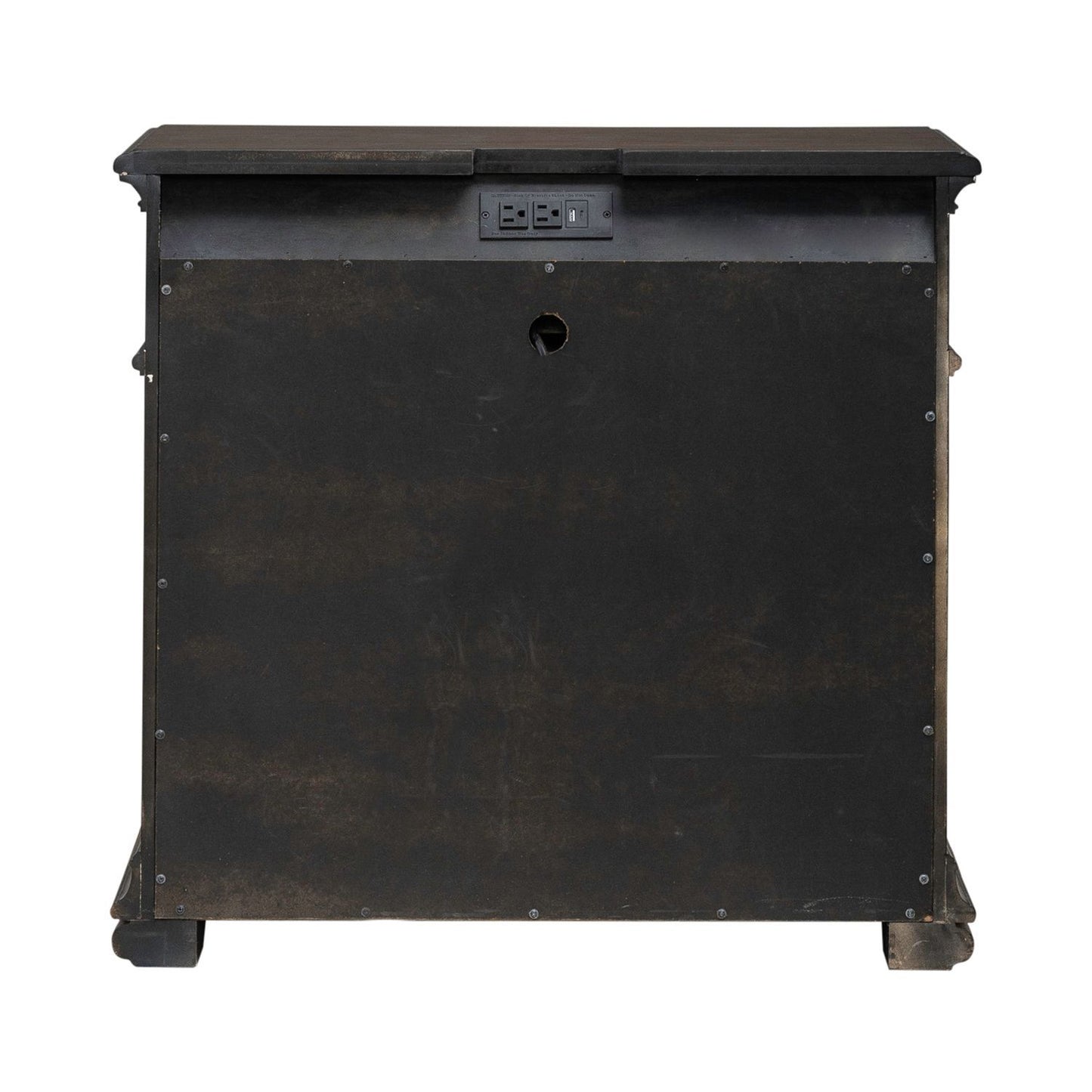 Providence Park - Nightstand With Charging Station - Chateau Brown