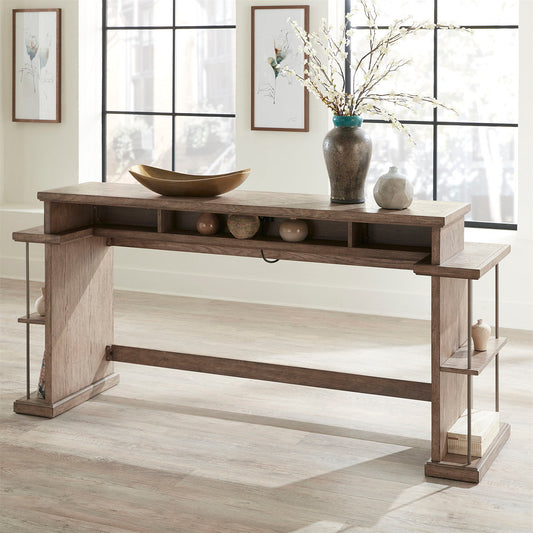 City Scape - Console Bar Table - Burnished Beige