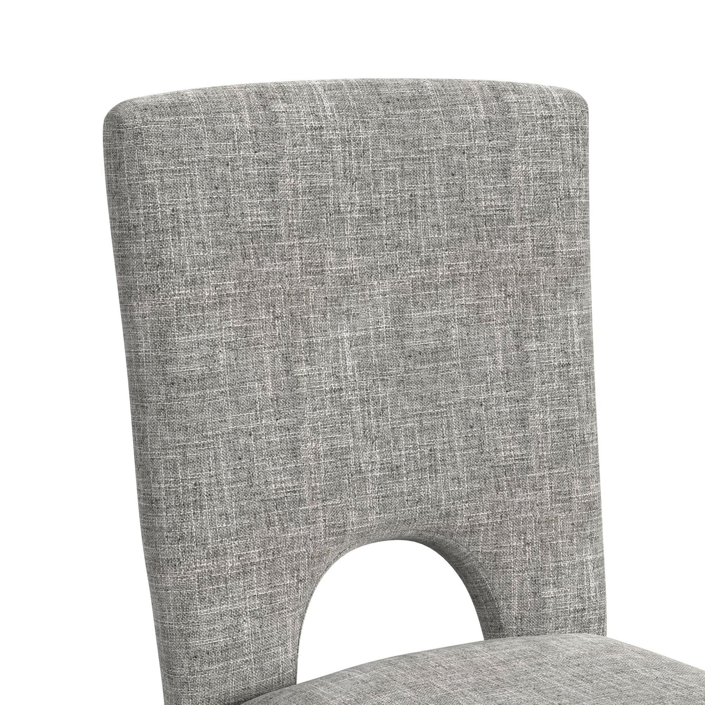 Oregon - Fabric Dining Side Chair (Set of 2) - Gray / Black