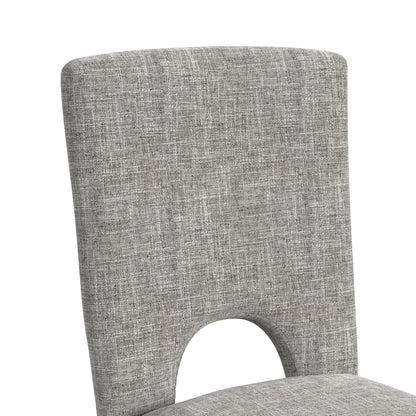 Oregon - Fabric Dining Side Chair (Set of 2) - Gray / Black