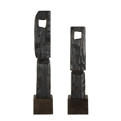Cipher - Wood Totems (Set of 2) - Black