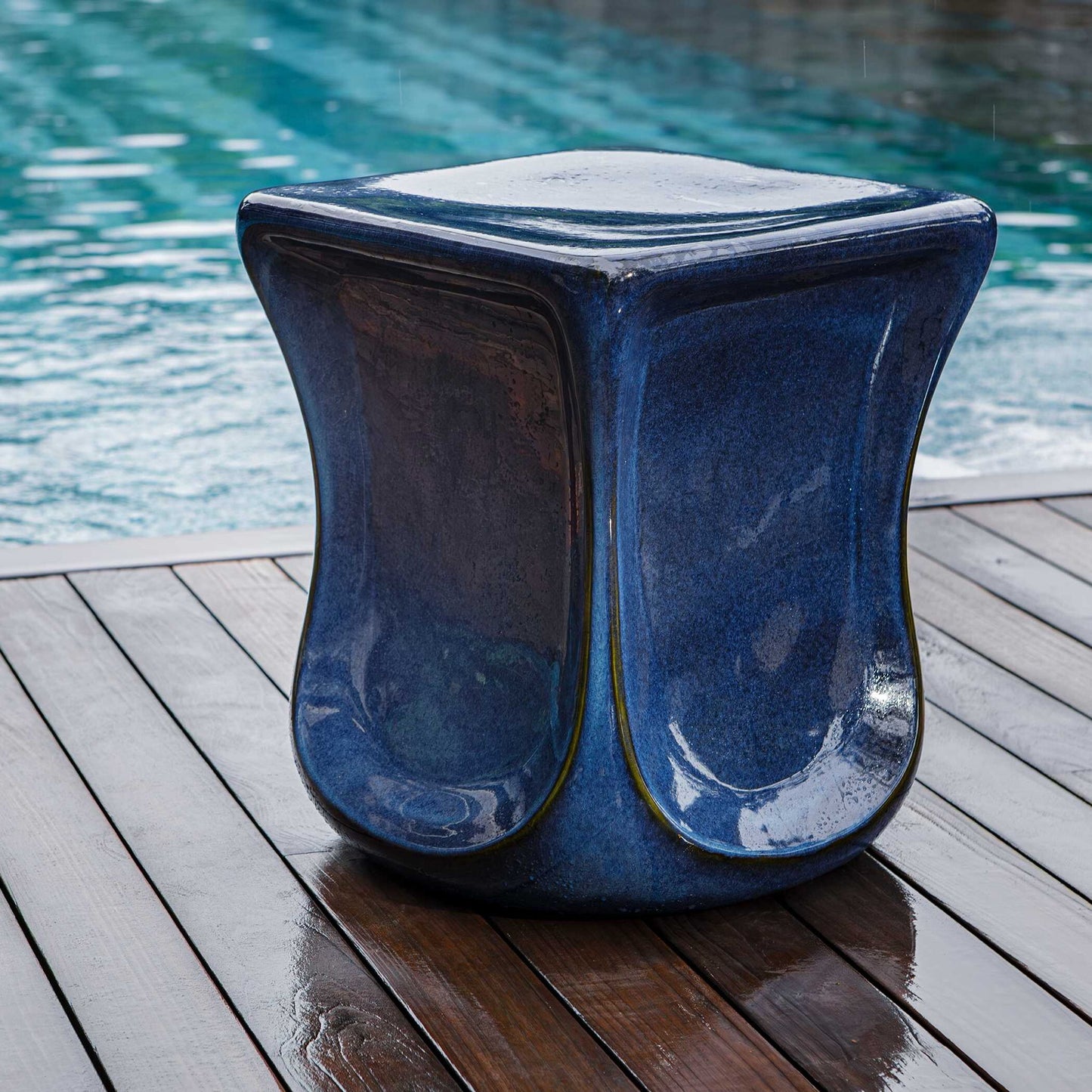 Kaz - Garden Stool - Deep Blue