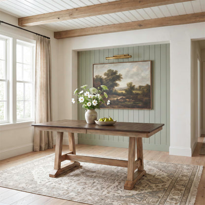 Lindsey Farm - Trestle Table Base - Natural & Brown