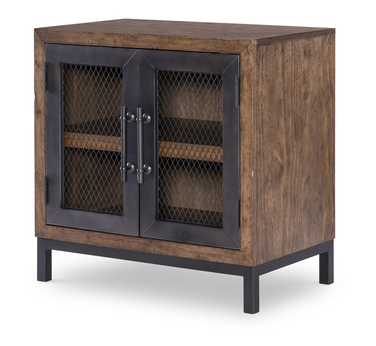 Artisan's Place - Door Nightstand - Vintage Pine Ironwood