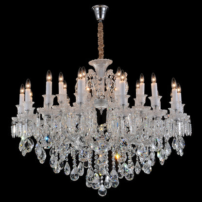 Michael Amini Lighting - Chambord 25-Light Traditional Crystal Chandelier - Clear