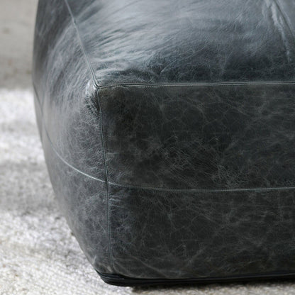 Kona - Leather Pouf