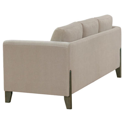 Islington - Fabric Upholstered Panel Arm Sofa - Taupe