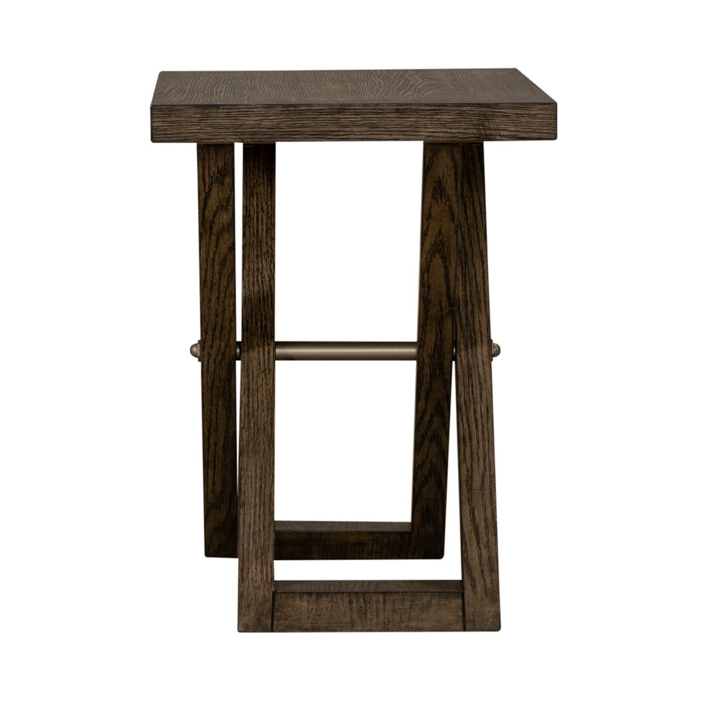 Crossroads - Chair Side Table - Dark Brown