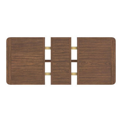Glinda - Dining Table With 18" Leaf - Brown