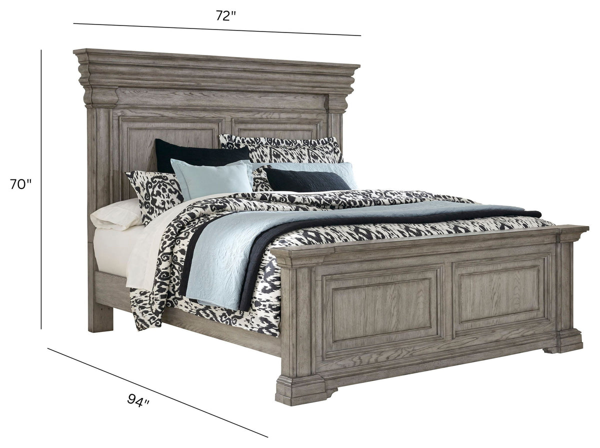 Madison Ridge - Panel Bed - Heritage Taupe