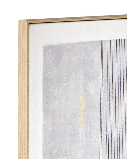 Razi Framed Canvas (Set of 3) - Gray
