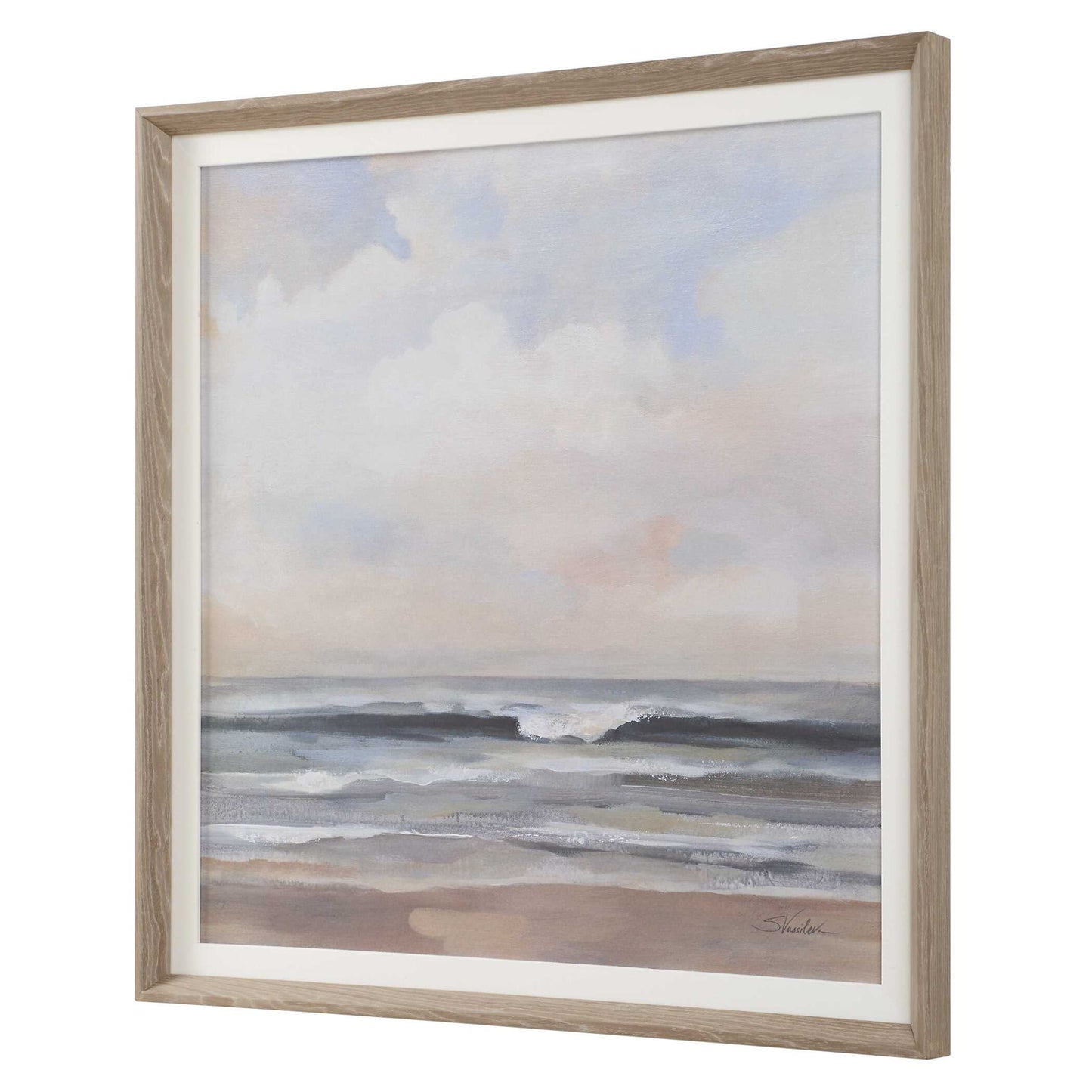 Haze - Framed Print - Light Gray
