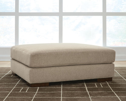 Linenhause - Oversized Accent Ottoman - Dune