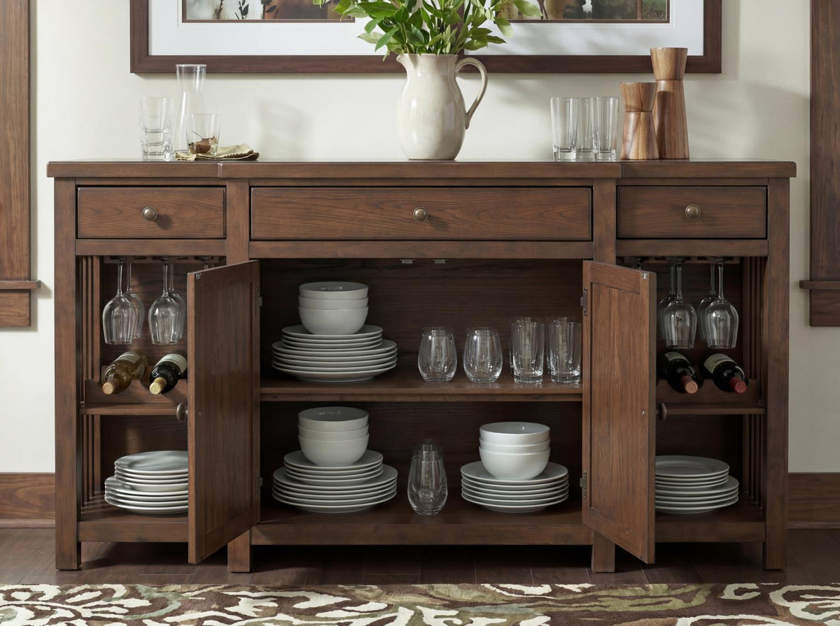 Langley - Credenza - Fawn / Linen