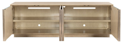 Geometry - Entertainment Console - Polished Limestone