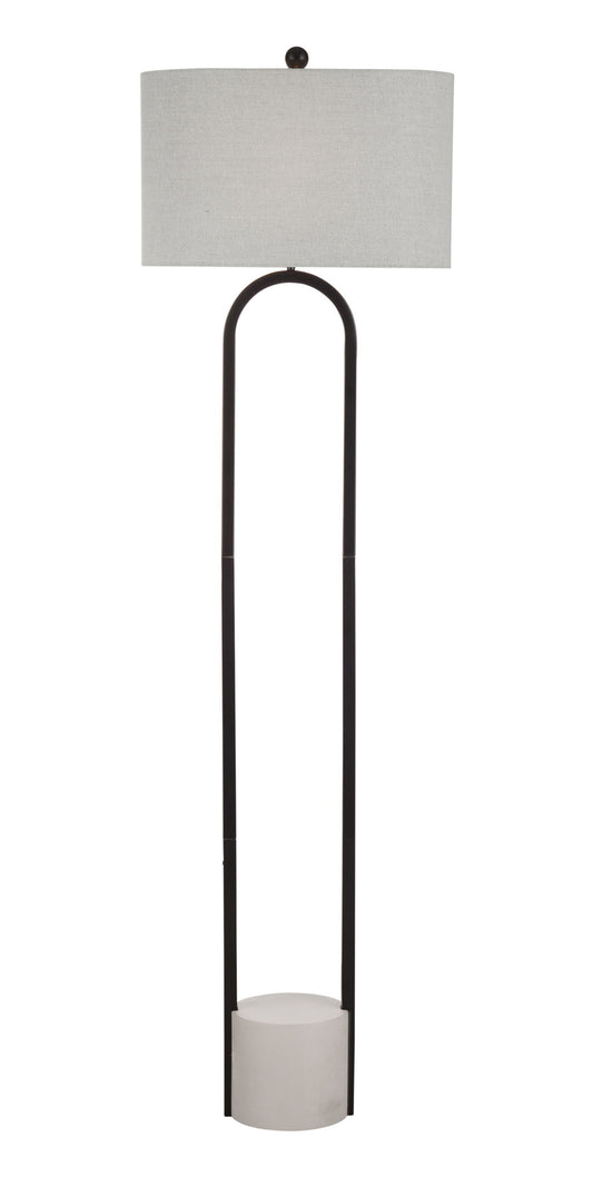Middlefield - Floor Lamp - Gray / Black