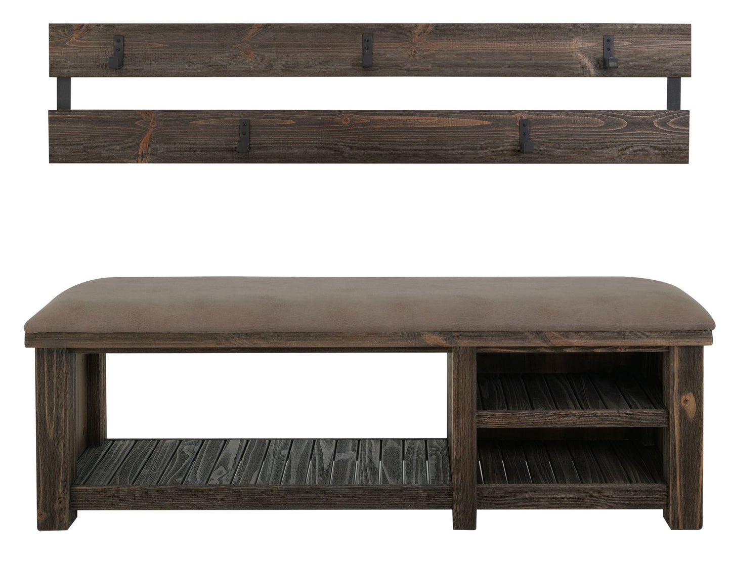 Dutton - Hall Tree - Rookwood Brown