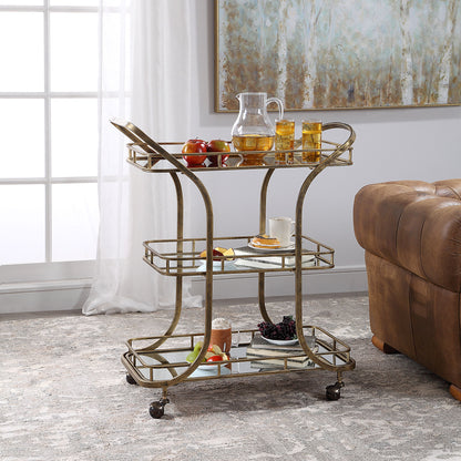 Stassi - Serving Cart - Gold