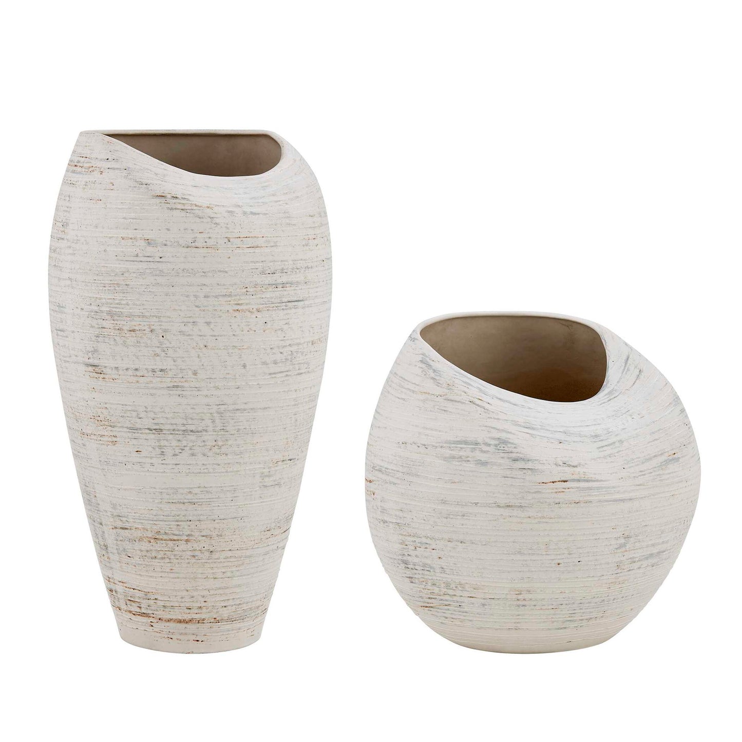 Inara - Indoor-Outdoor Vases (Set of 2) - White