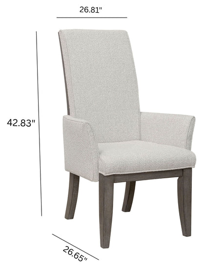 Anderson Park - Upholstered Arm Chair (Set of 2) - Moose Trail / Frontier Brown