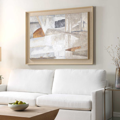 Hide & Seek - Abstract Art - Black / Brown / Gray / Orange / White / Woodtone