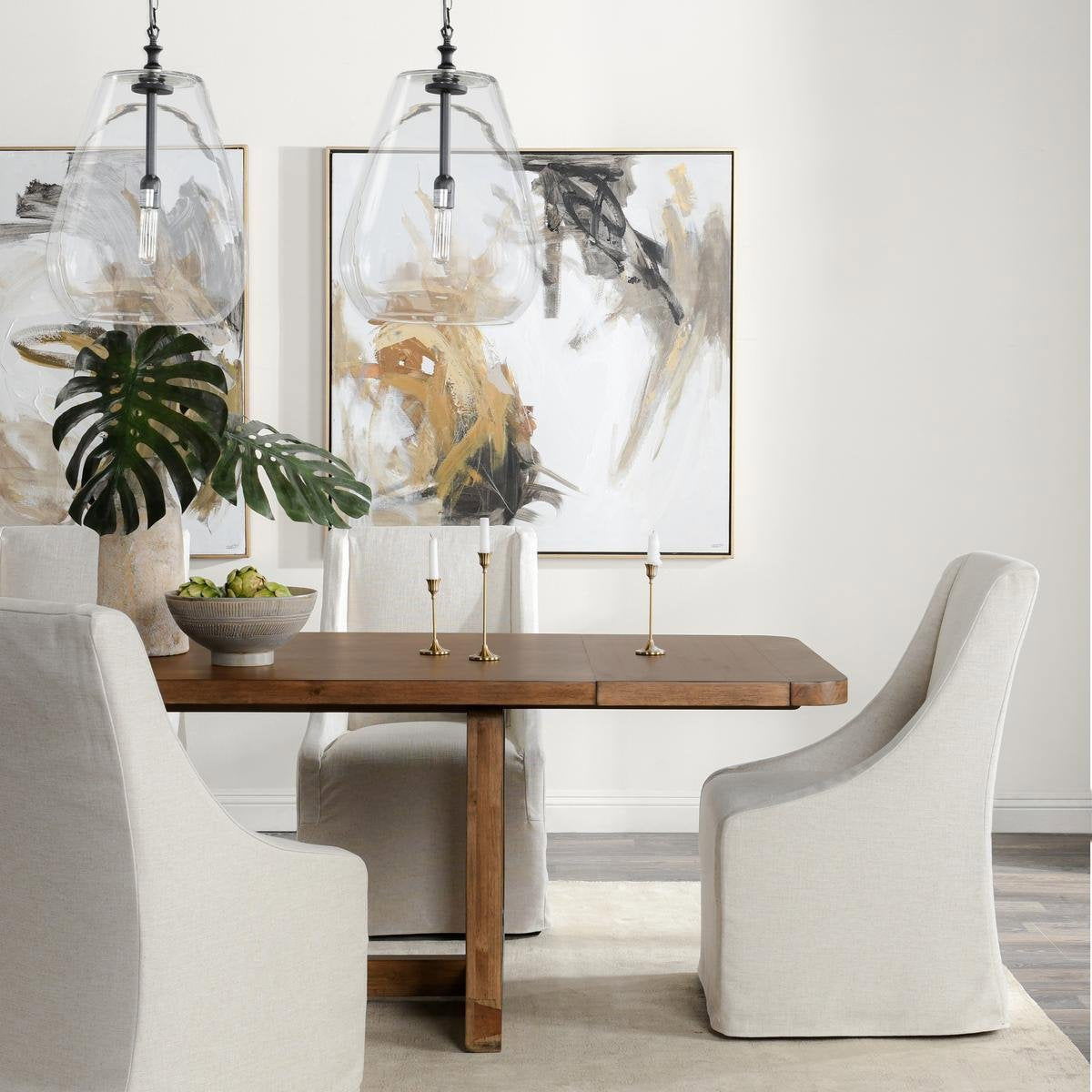 Lyra - Extendable Dining Table - Smoke Brown
