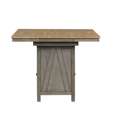 Lindsey Farm - Kitchen Island Base - Gray & Sandstone