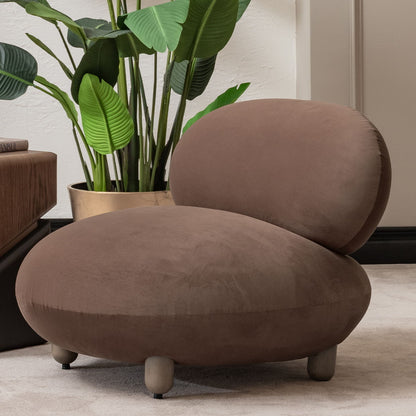 Bristol Point - Accent Chair - Fawn / Saddle Brown