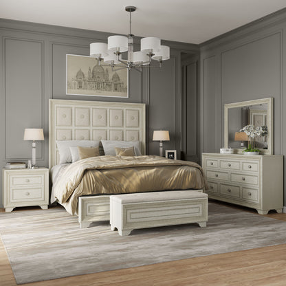 Camila - Dresser and Mirror - Creamy White