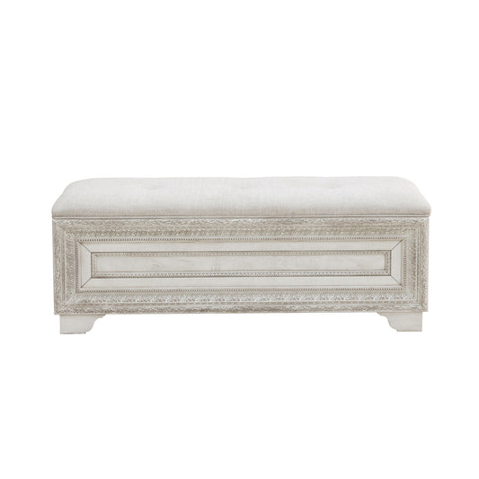 Camila - Storage Bed Bench - Creamy White