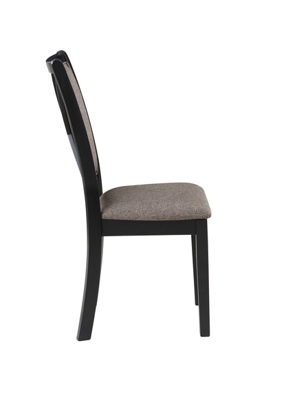 Potomac - 5 Piece Rectangle Dining Set (Table & 4 Chairs) - Brown / Black