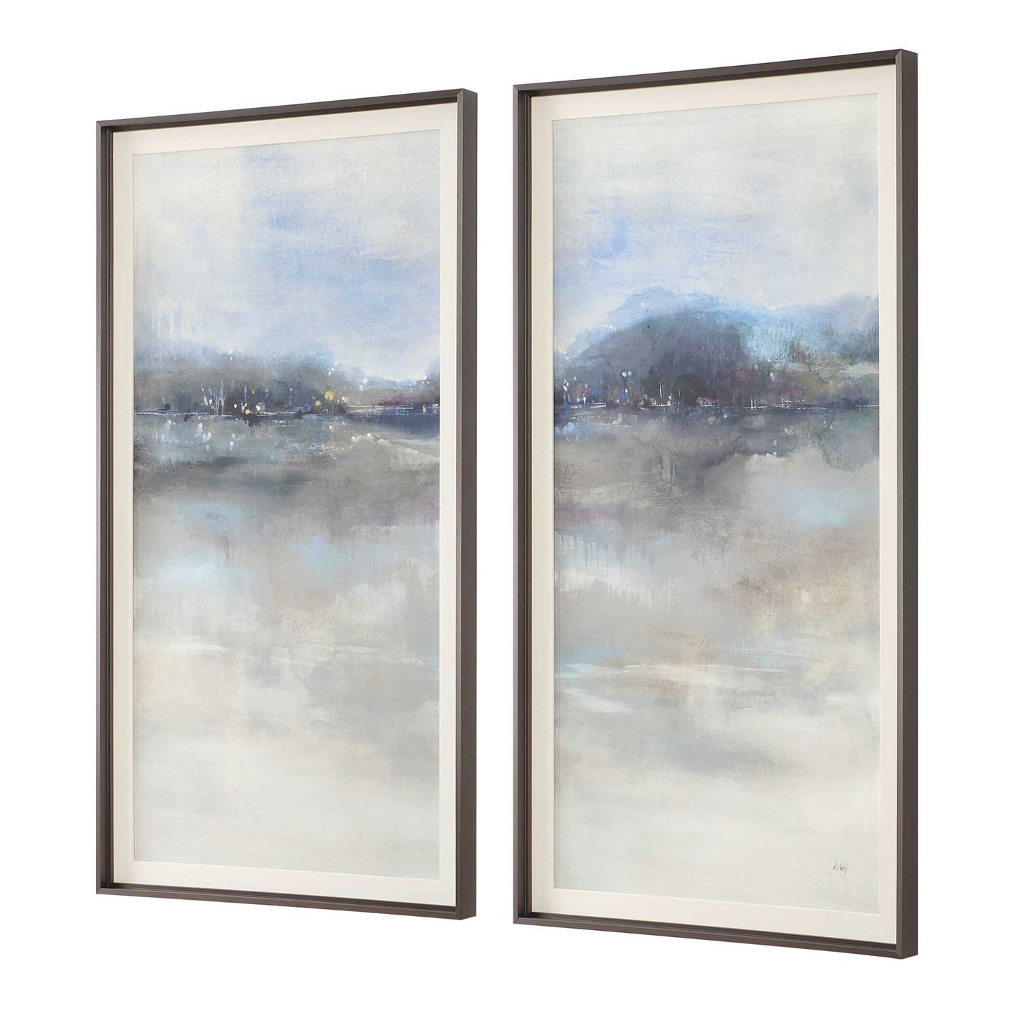 Thinking Of You - Landscape Prints (Set of 2) - Light Gray