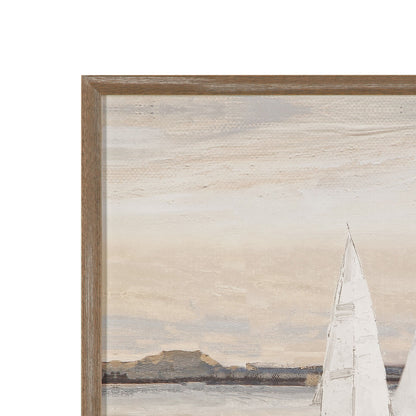 Twilight - Glide Framed Print - Beige