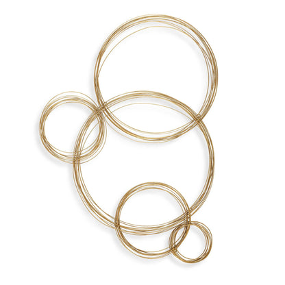 Golden Bubbles - Metal Wall Decor