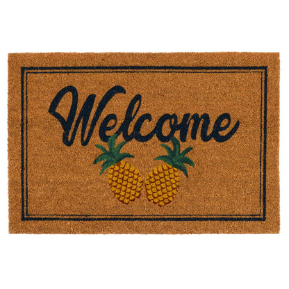 Doormats - Two Pineapples Doormat - Natural