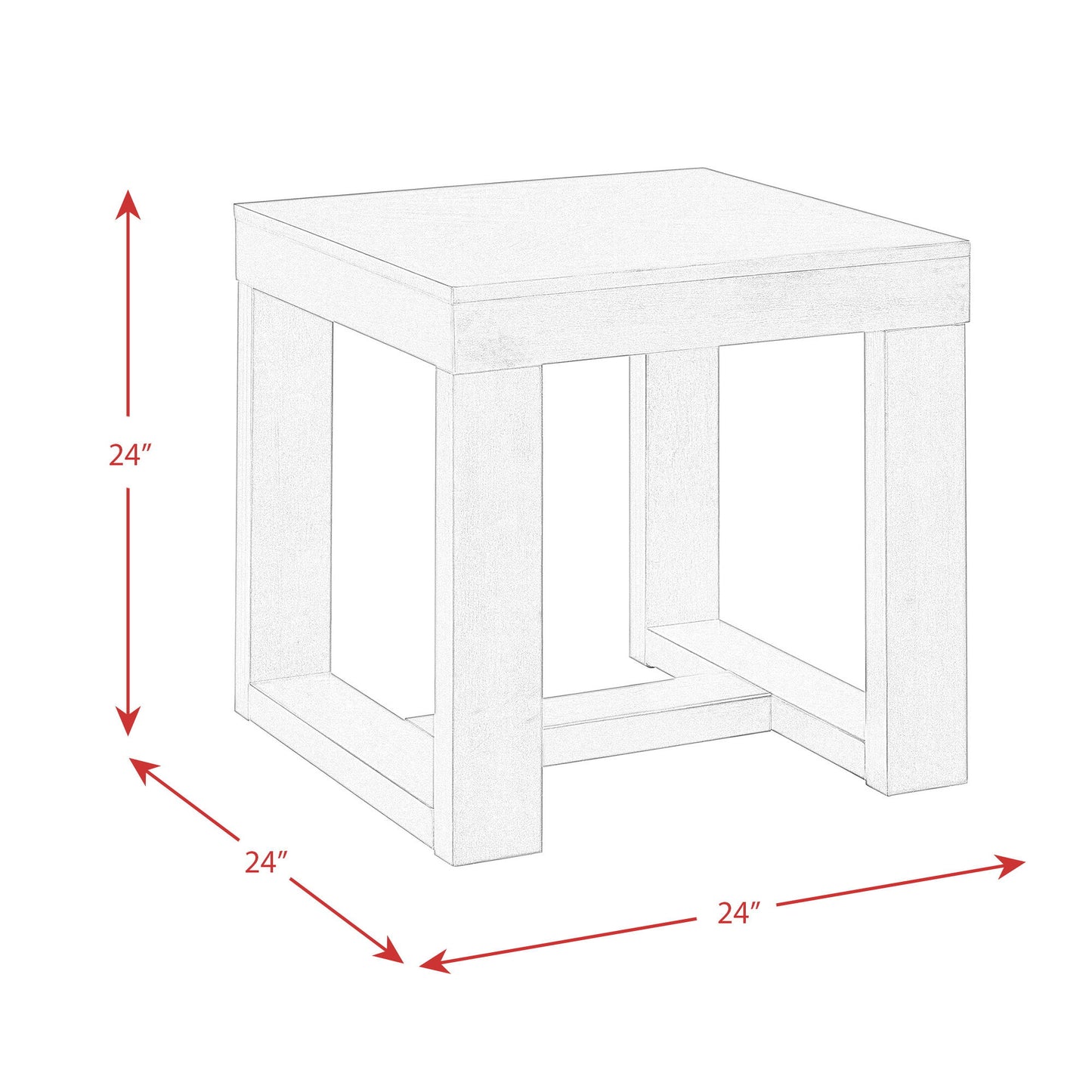 Hardy - 3 Piece Occasional Table Set (Coffee Table And Two End Tables) - Cherry