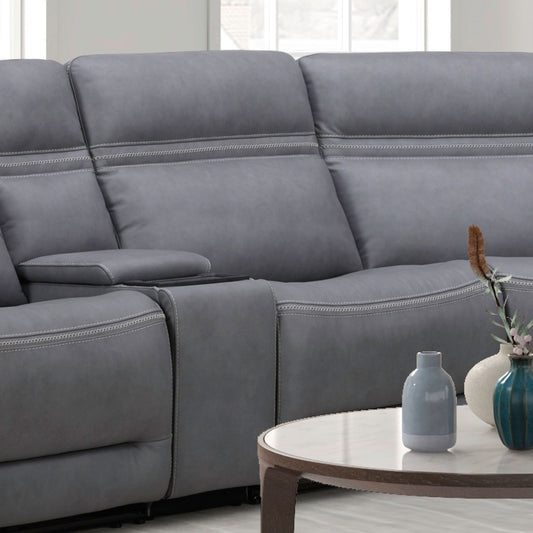 Cooper - Armless Recliner P3 & ZG - Blue Gray