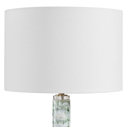 Jameis - Marbled Table Lamp - Green / White