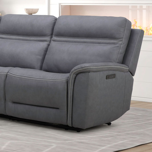 Cooper - R Arm Recliner P3 & ZG - Blue Gray