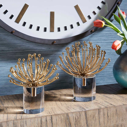 Aga - Modern Sculptures (Set of 2) - Gold