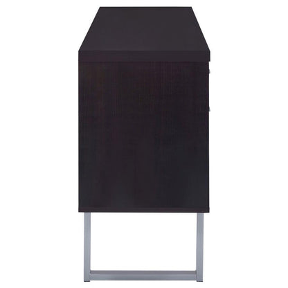 Lawtey - 5-Drawer Home Office Storage Credenza - Cappuccino