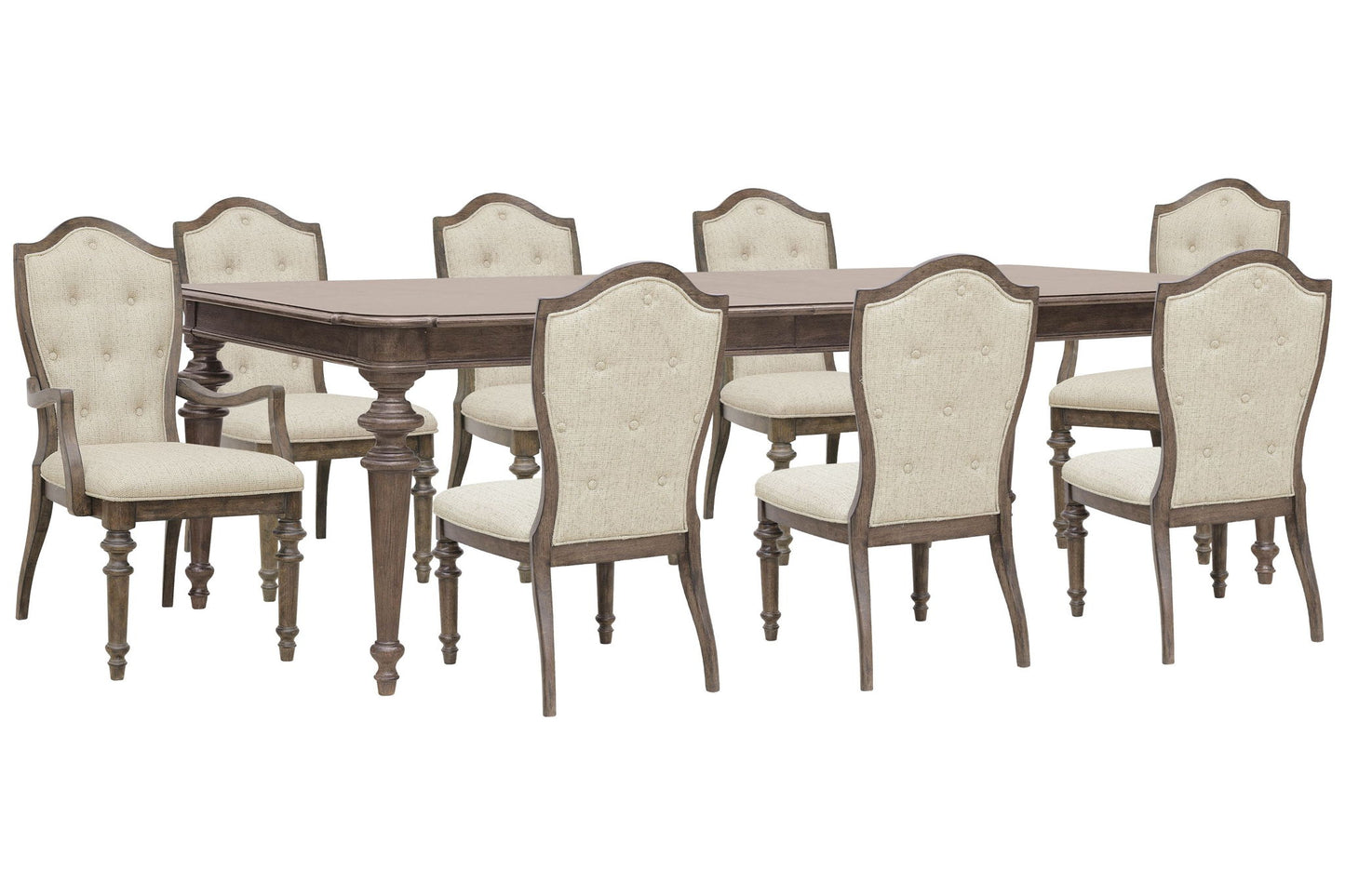 Saddle Creek - Extendable Leg Dining Table Set
