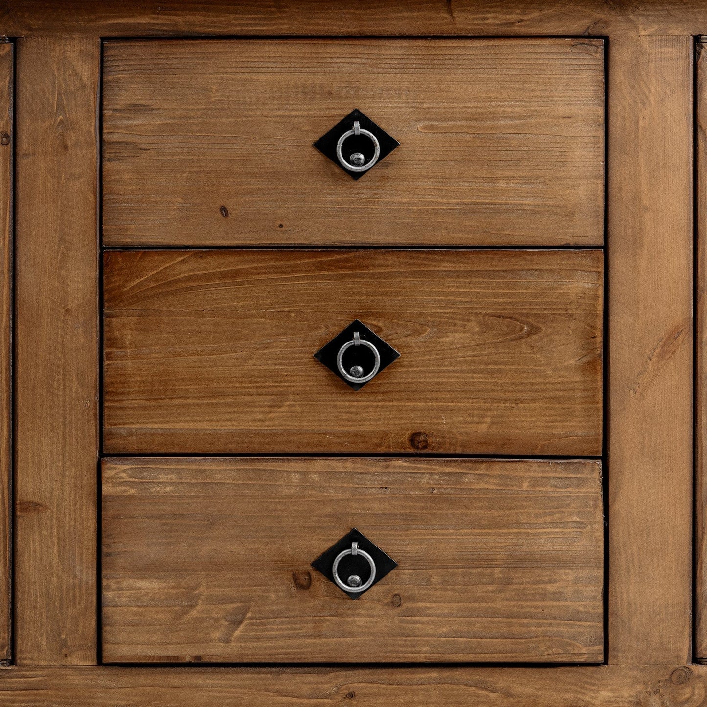 Amita - 3 Drawer 4 Door Cabinet - Brown