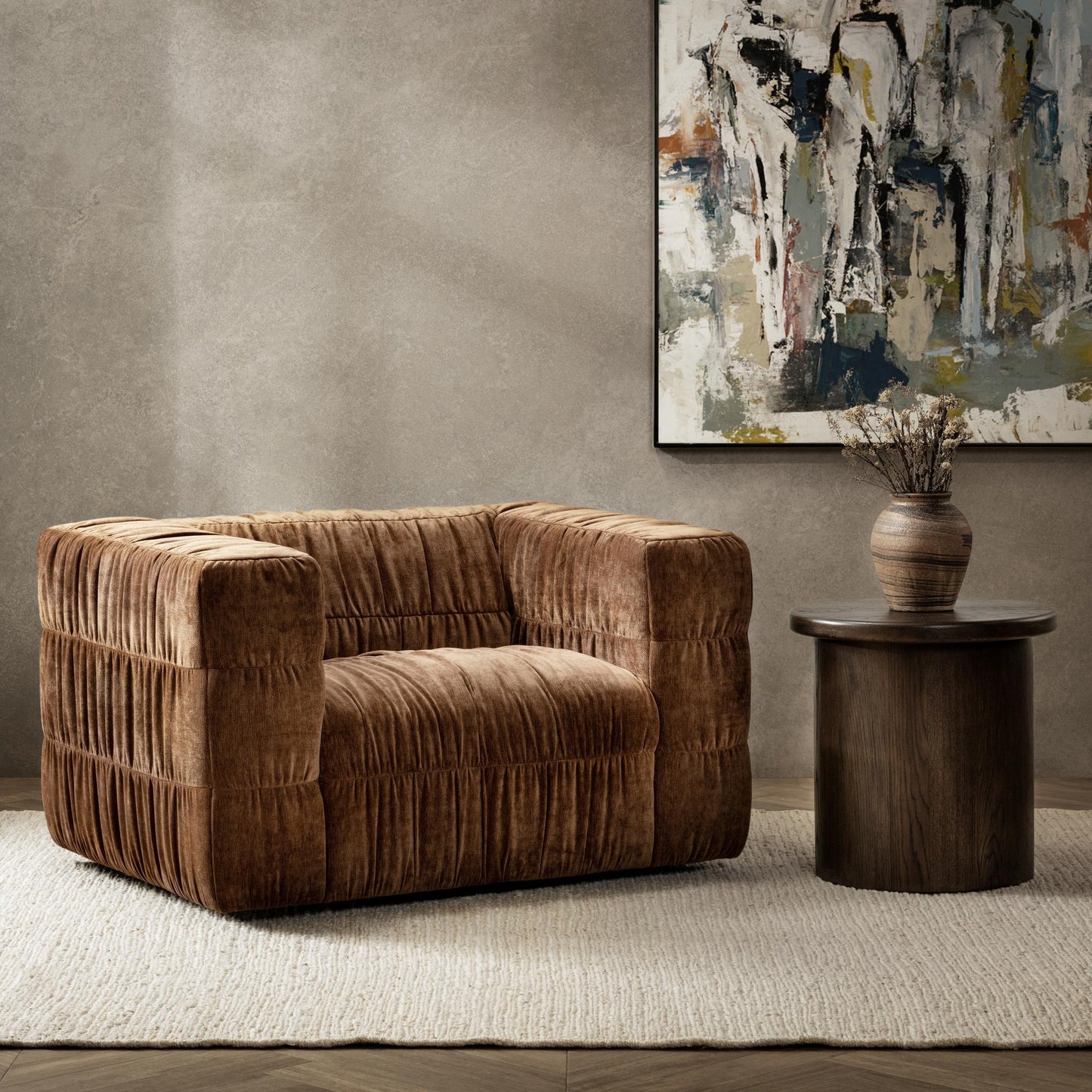 Afeela - Upholstered Swivel Chair