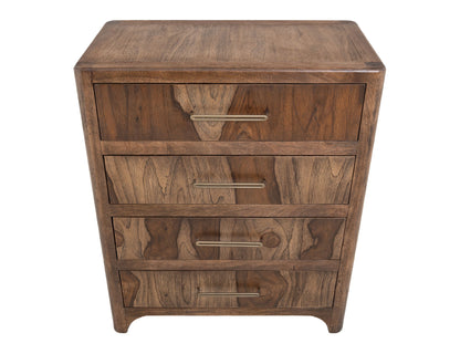 Praga - 4-Drawer Chest - Almond / Barrel Brown