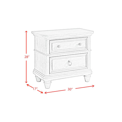 Whit-Ash - Panel Bedroom Set With Door Chest