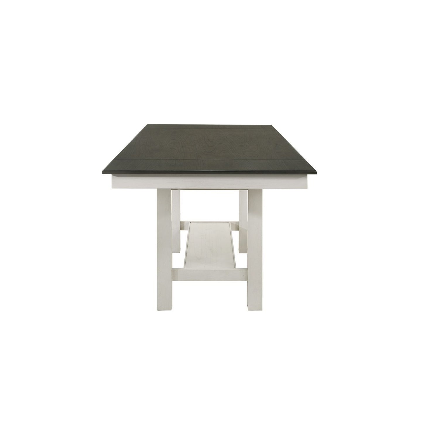 Brook Bay - Gathering Trestle Table Top - Textured White / Carbon Gray